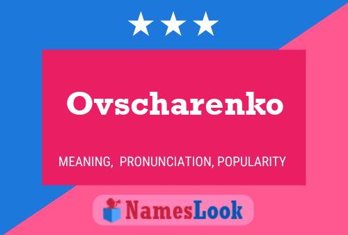 Постер имени Ovscharenko