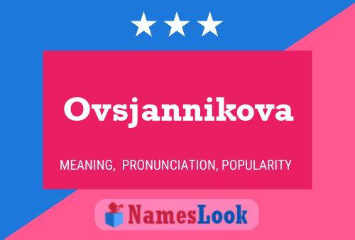 Постер имени Ovsjannikova