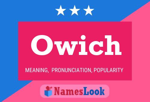 Постер имени Owich