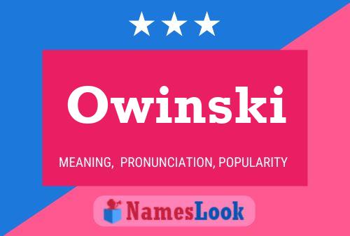 Постер имени Owinski