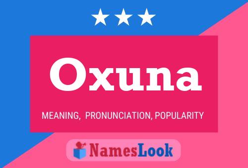 Постер имени Oxuna