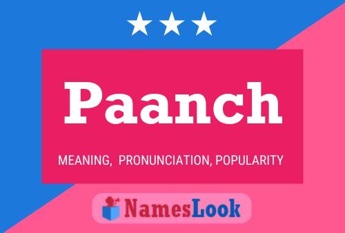 Постер имени Paanch