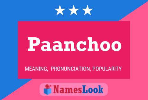 Постер имени Paanchoo