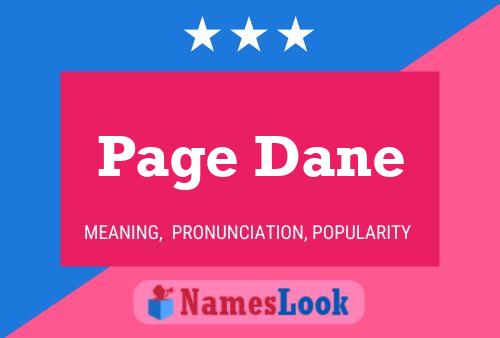 Постер имени Page Dane