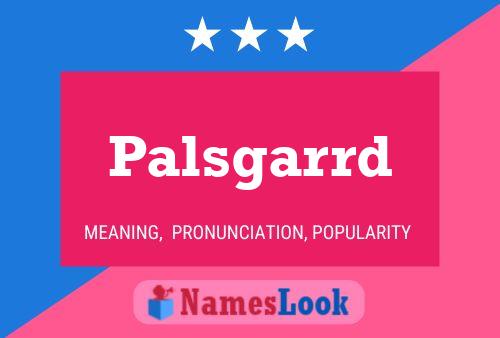 Постер имени Palsgarrd