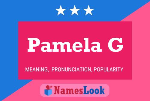 Постер имени Pamela G