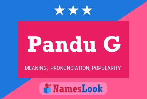 Постер имени Pandu G