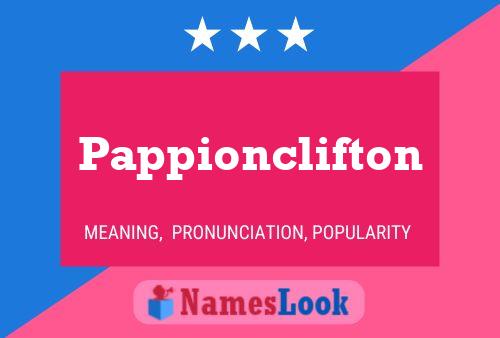 Постер имени Pappionclifton