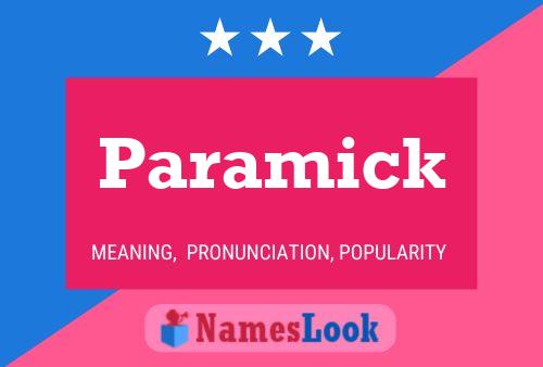 Постер имени Paramick