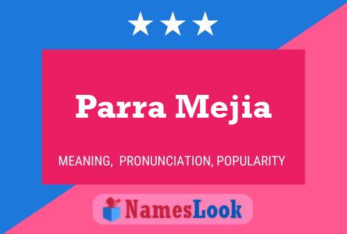 Постер имени Parra Mejia