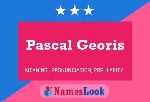 Постер имени Pascal Georis