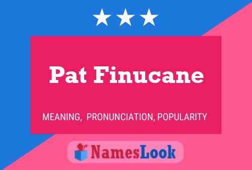 Постер имени Pat Finucane