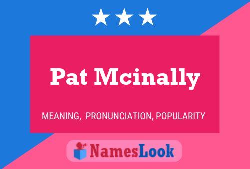 Постер имени Pat Mcinally