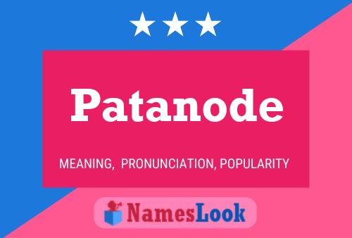 Постер имени Patanode