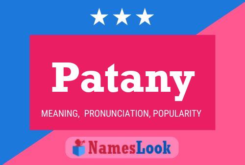 Постер имени Patany