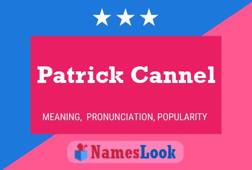 Постер имени Patrick Cannel