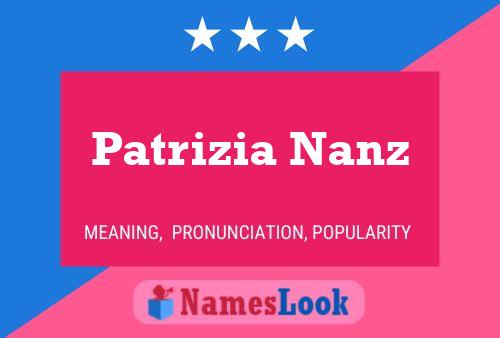 Постер имени Patrizia Nanz