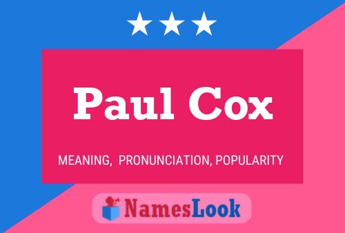 Постер имени Paul Cox