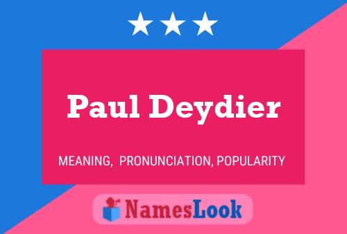 Постер имени Paul Deydier