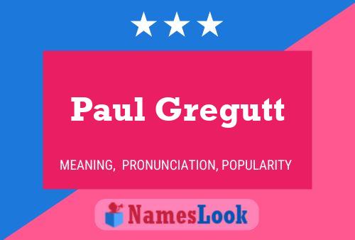 Постер имени Paul Gregutt