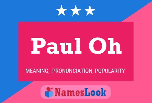 Постер имени Paul Oh