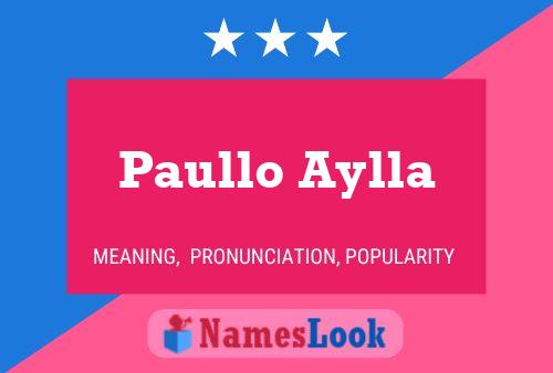 Постер имени Paullo Aylla