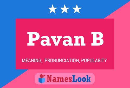 Постер имени Pavan B