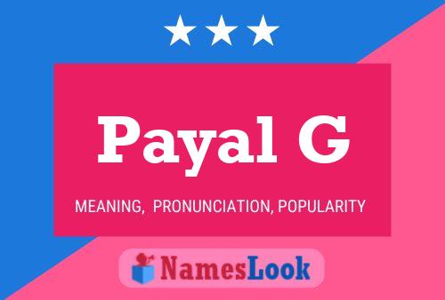 Постер имени Payal G