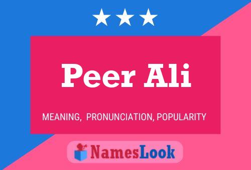 Постер имени Peer Ali