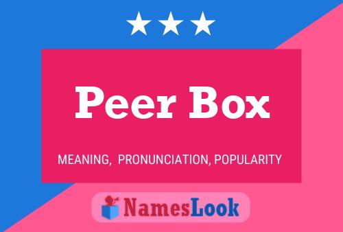 Постер имени Peer Box