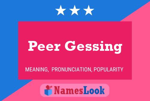 Постер имени Peer Gessing