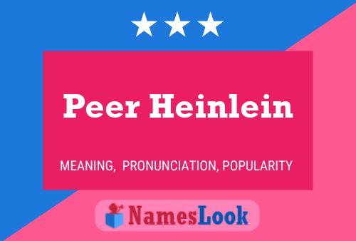 Постер имени Peer Heinlein