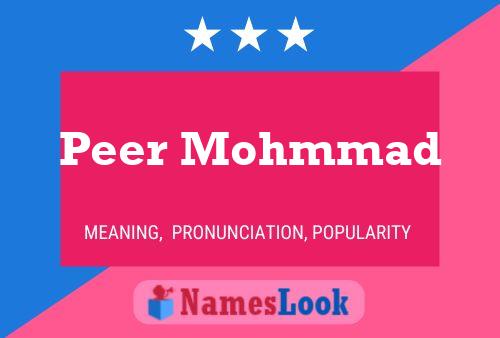 Постер имени Peer Mohmmad