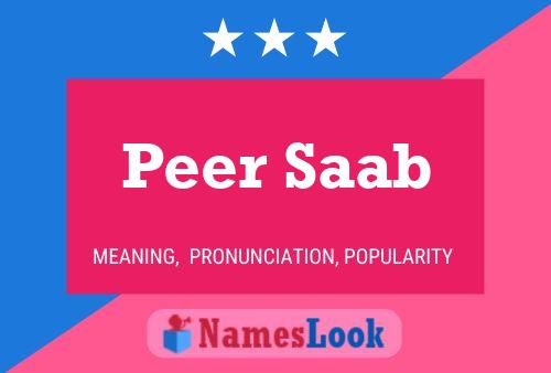 Постер имени Peer Saab