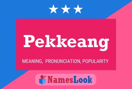 Постер имени Pekkeang