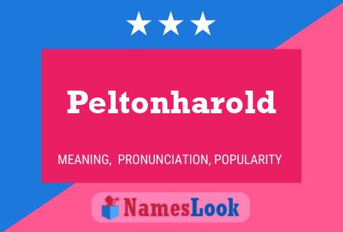 Постер имени Peltonharold