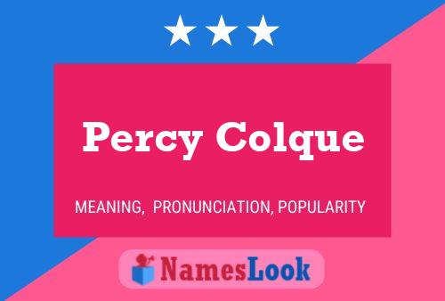 Постер имени Percy Colque