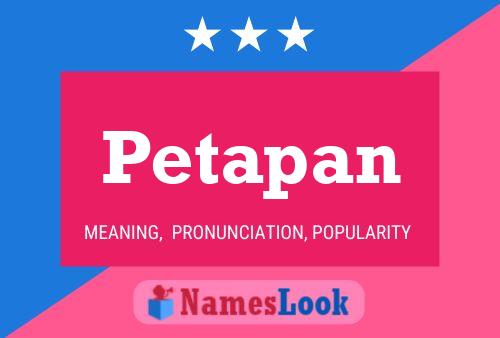 Постер имени Petapan