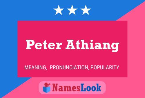 Постер имени Peter Athiang