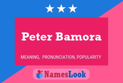 Постер имени Peter Bamora