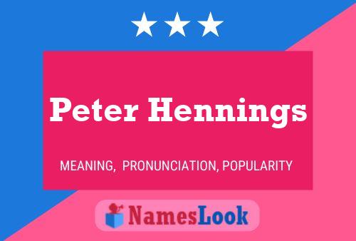 Постер имени Peter Hennings