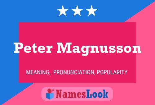 Постер имени Peter Magnusson