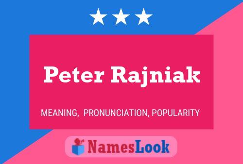 Постер имени Peter Rajniak