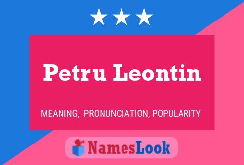 Постер имени Petru Leontin