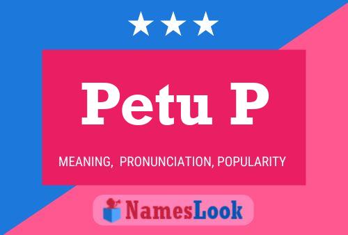 Постер имени Petu P