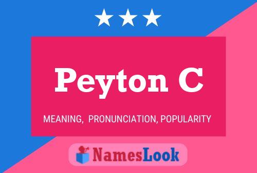 Постер имени Peyton C