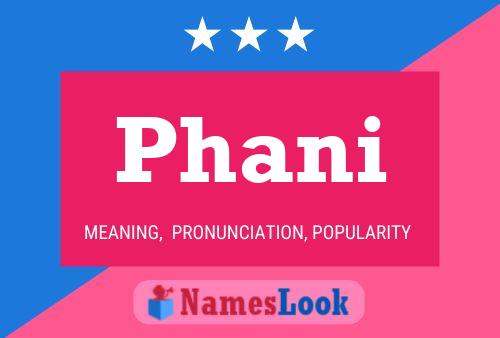 Постер имени Phani