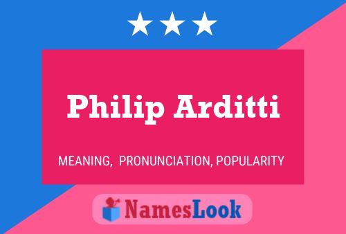 Постер имени Philip Arditti