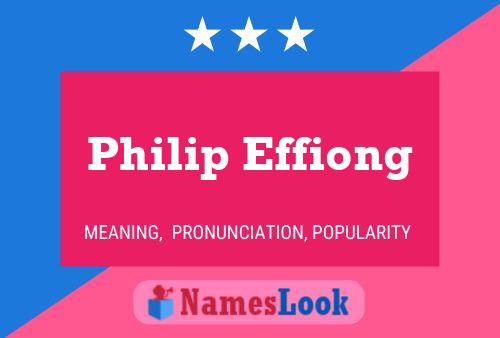 Постер имени Philip Effiong