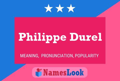 Постер имени Philippe Durel